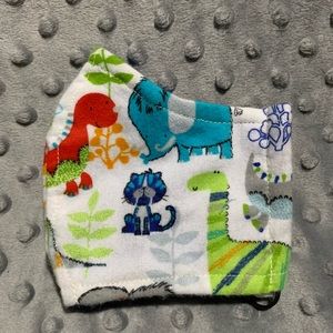 Child kids 3-6 yrs Handmade face mask Dinosaur